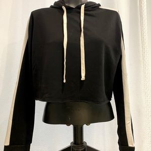 Cropped Black Hoodie